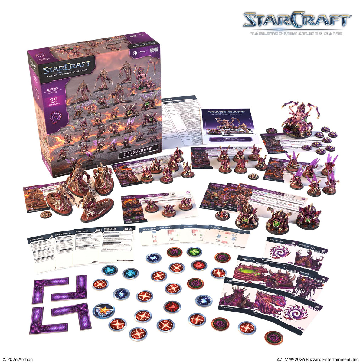 STARCRAFT: TABLETOP MINIATURES GAME  STARTER SET - ZERG (ANGLAIS)