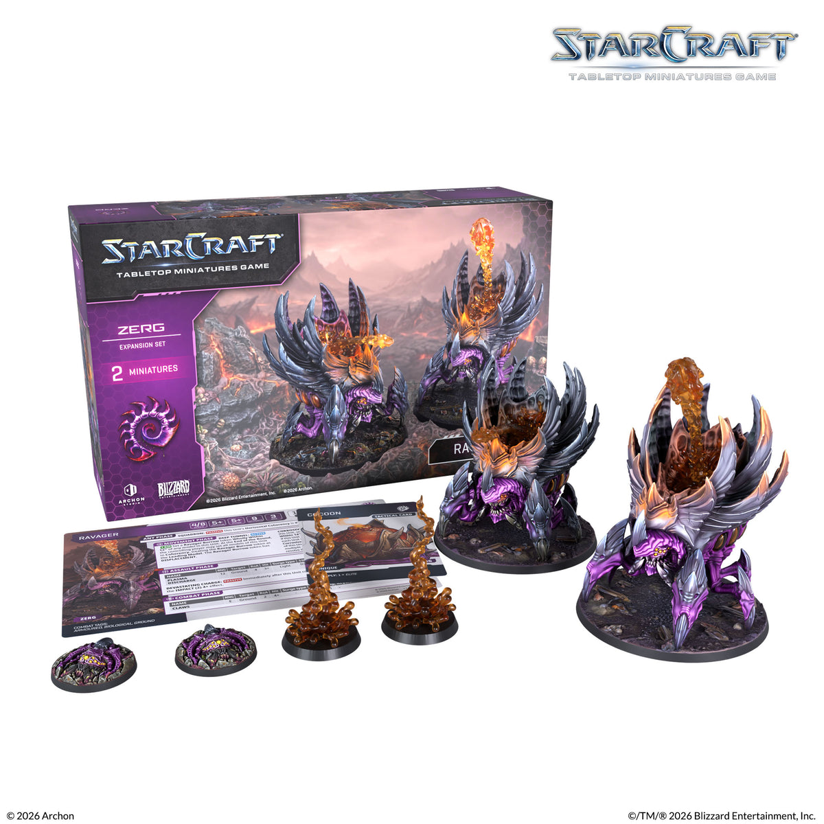 STARCRAFT: TABLETOP MINIATURES GAME  ZERG RAVAGER EXPANSION SET (ANGLAIS