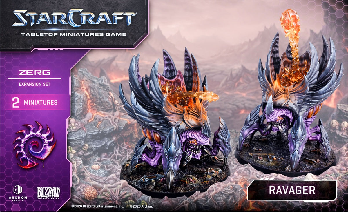 STARCRAFT: TABLETOP MINIATURES GAME  ZERG RAVAGER EXPANSION SET (ANGLAIS