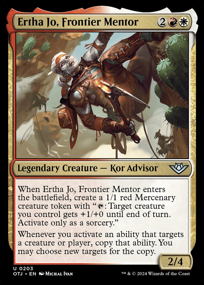 Ertha Jo, Frontier Mentor (203) – Magic: The Gathering, Outlaws of Thunder Junction