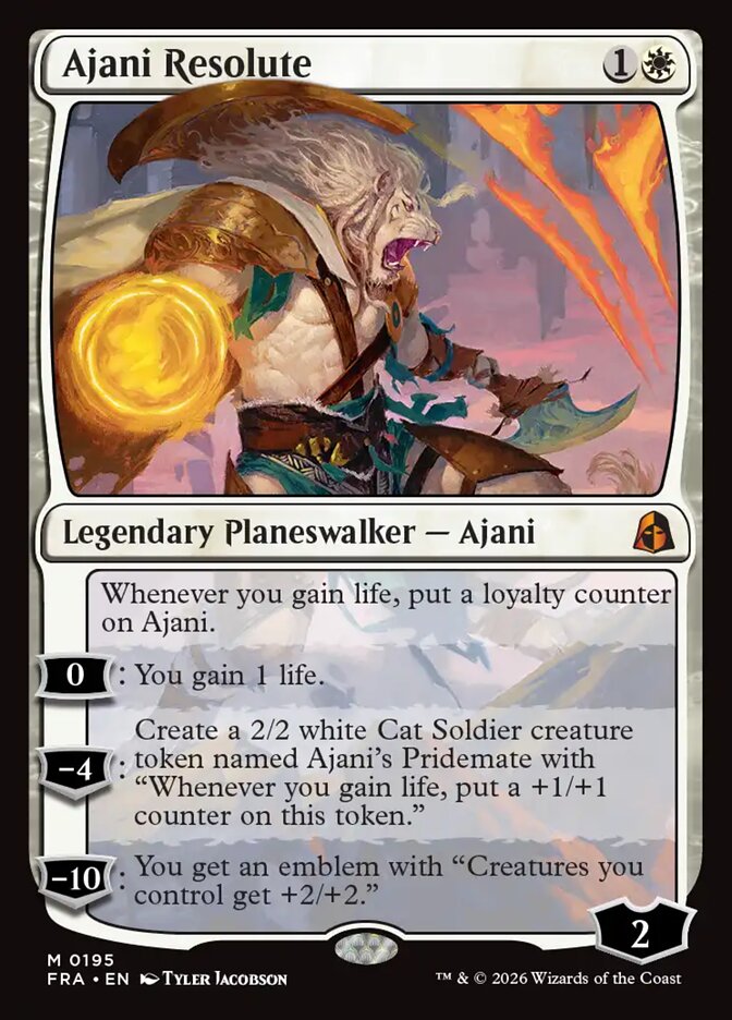 Ajani Resolute (195) – Magic: The Gathering, Reality Fracture