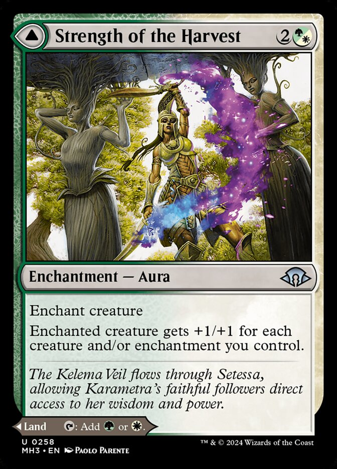 Strength of the Harvest // Haven of the Harvest (258) – Magic: The Gathering, Modern Horizons 3