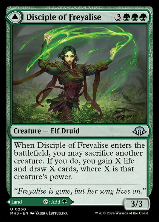 Disciple of Freyalise // Garden of Freyalise (250) – Magic: The Gathering, Modern Horizons 3