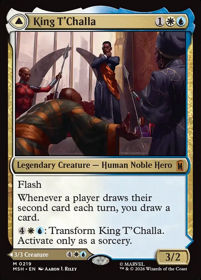 King T'Challa // Black Panther, Hope Enduring (219) – Magic: The Gathering, Marvel Super Heroes