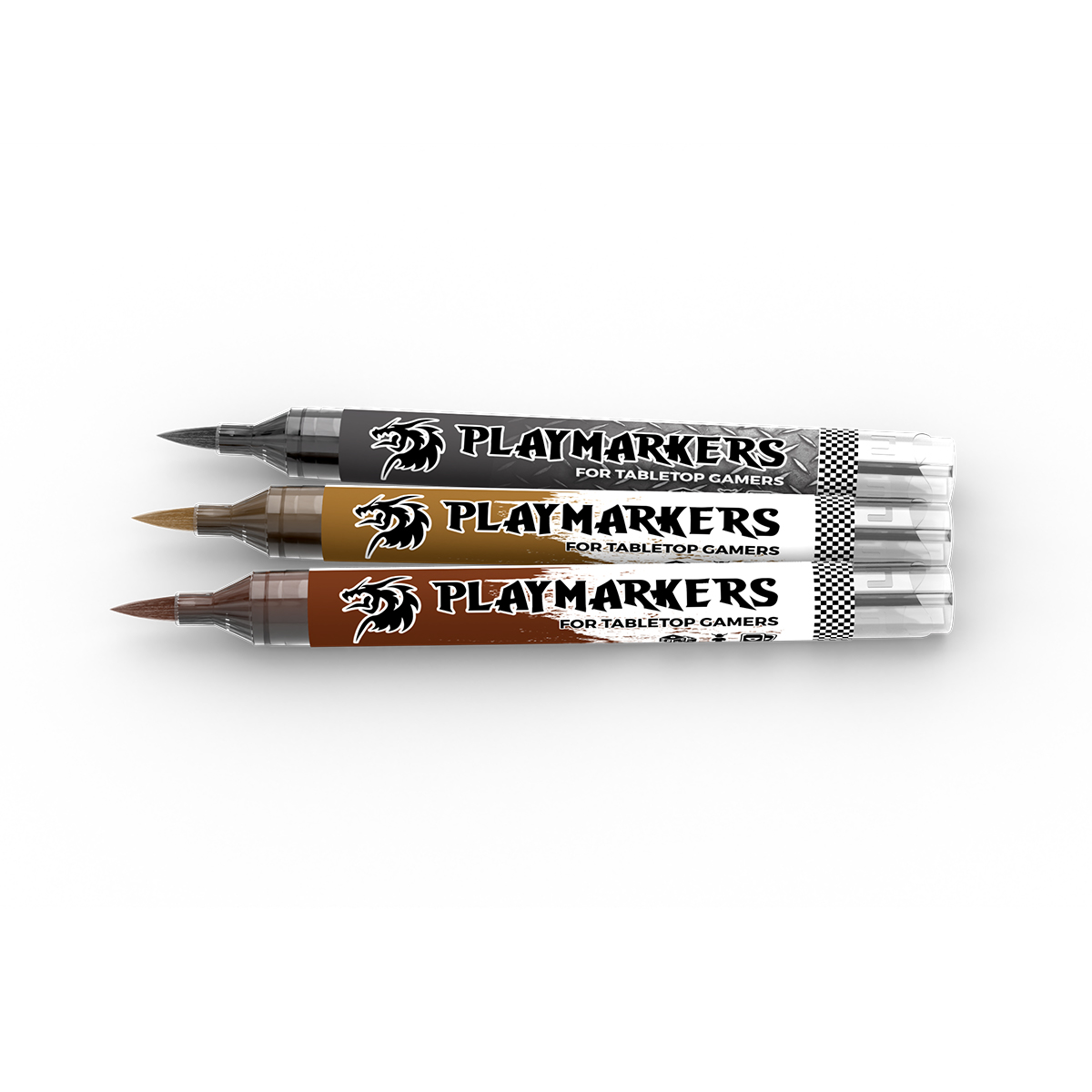 Les trois marqueurs AK Interactive Playmarkers Tools & Weapons