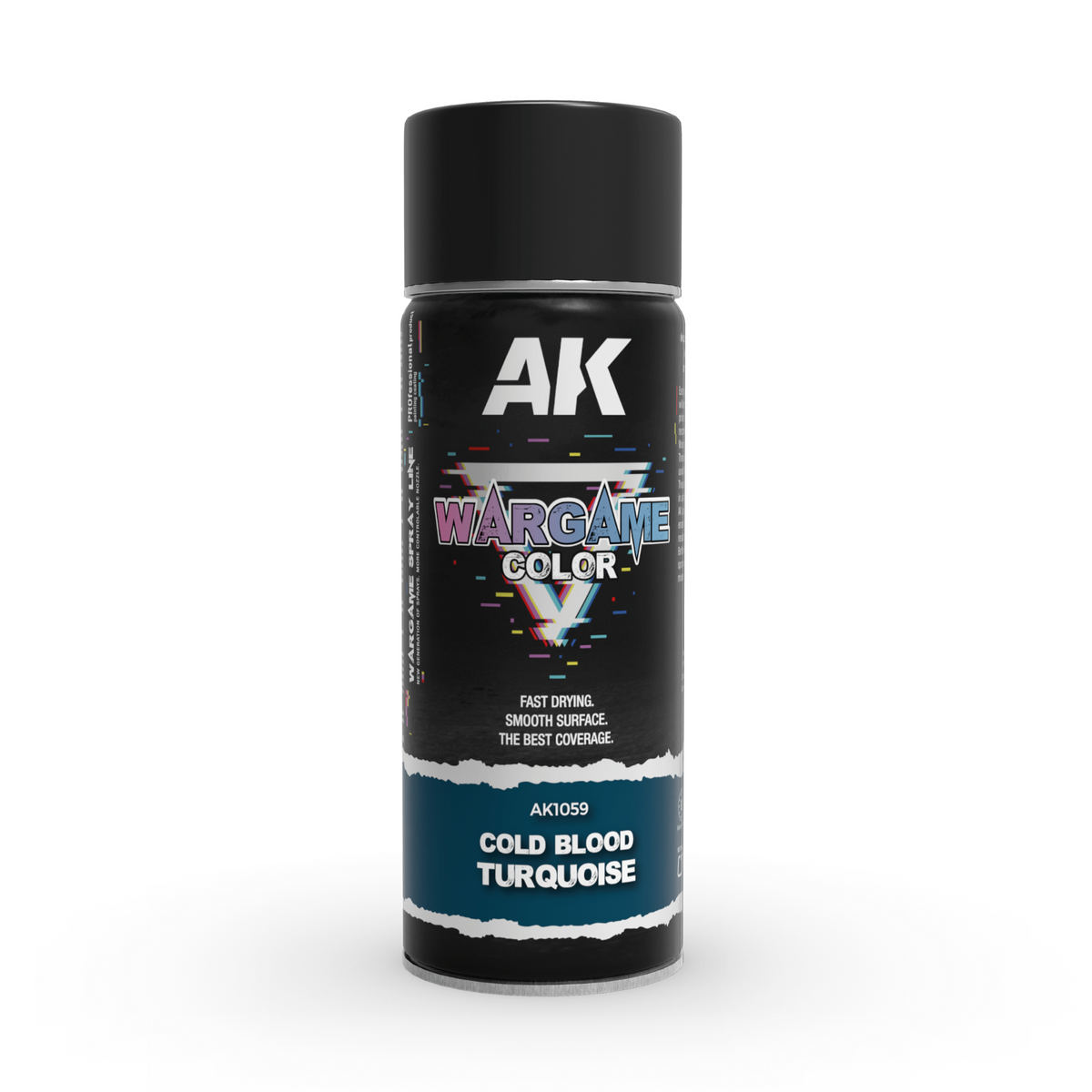 Bombe AK Interactive Wargame Color Cold Blood Turquoise 400 ml