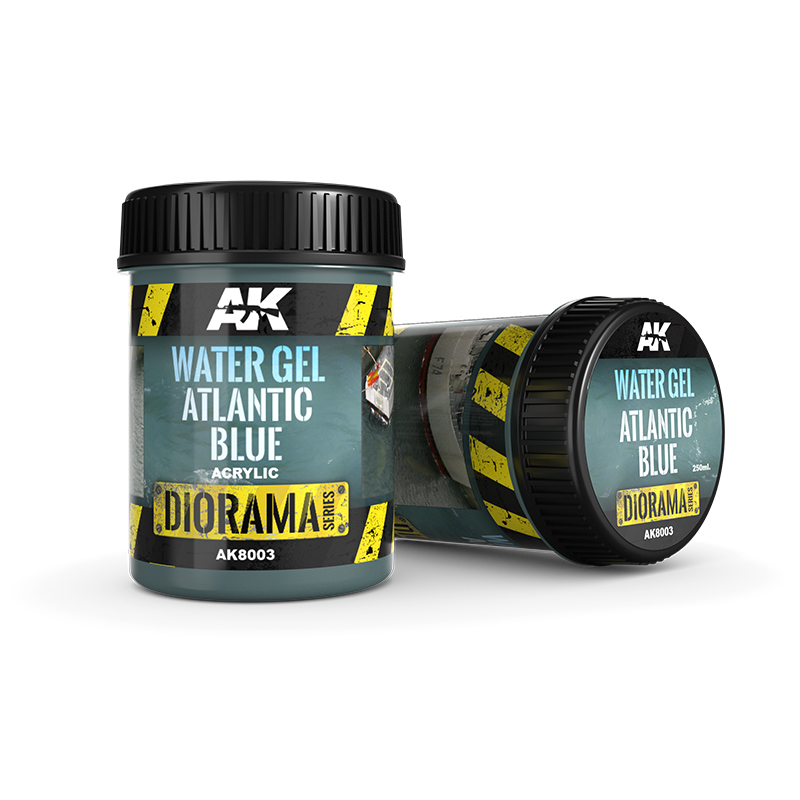AK Interactive Water Gel Atlantic Blue 250 ml AK8003 – gel d’eau bleu Atlantique pour diorama