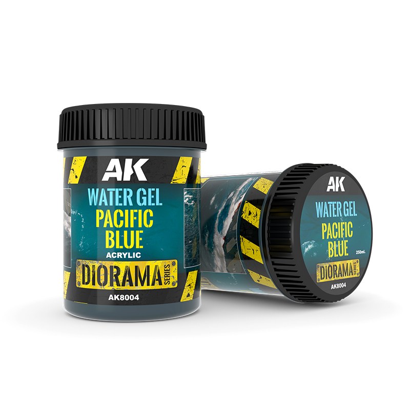 AK Interactive Water Gel Pacific Blue 250 ml AK8004 – gel bleu pour eaux du Pacifique