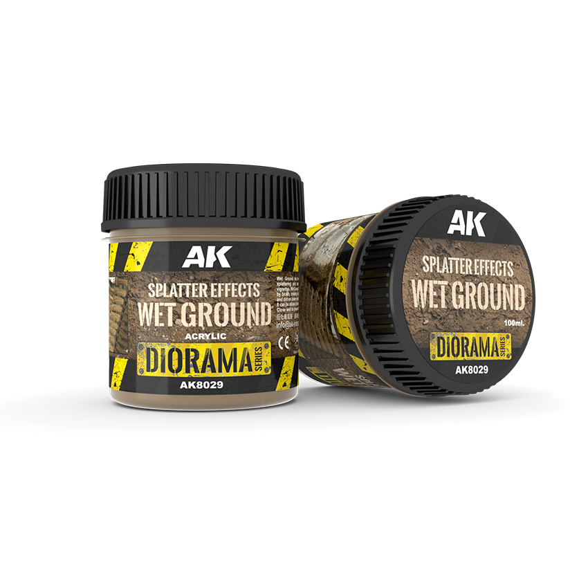 AK Interactive Splatter Effects Wet Ground – acrylique 100 ml