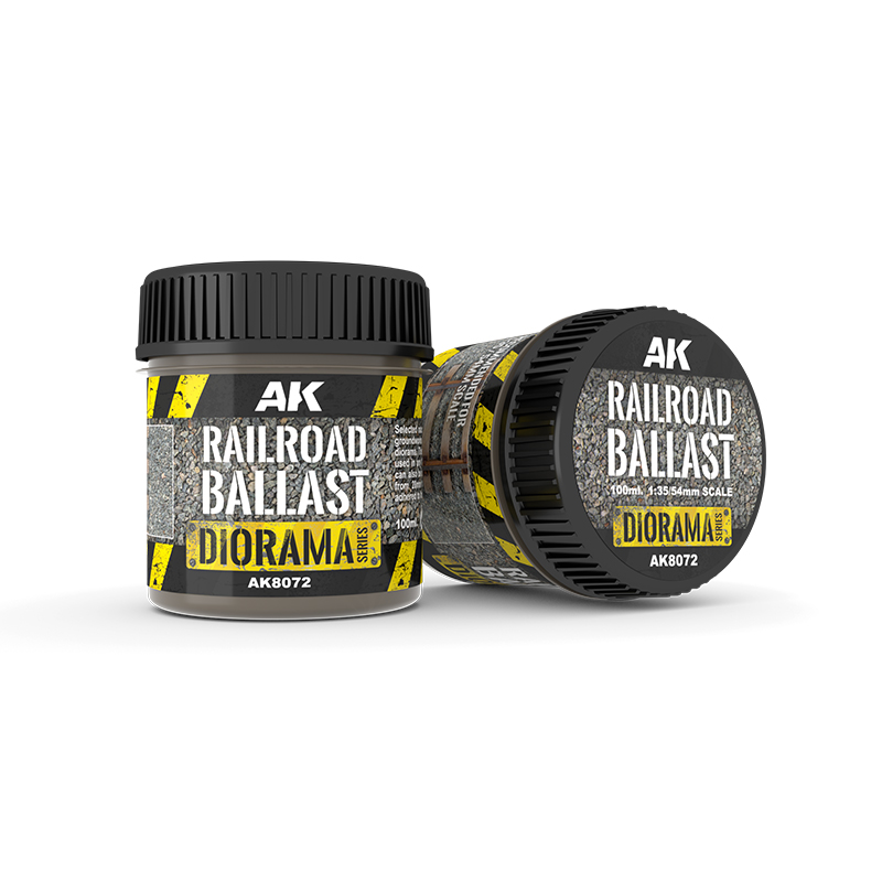 AK Interactive Railroad Ballast – ballast naturel pour diorama ferroviaire