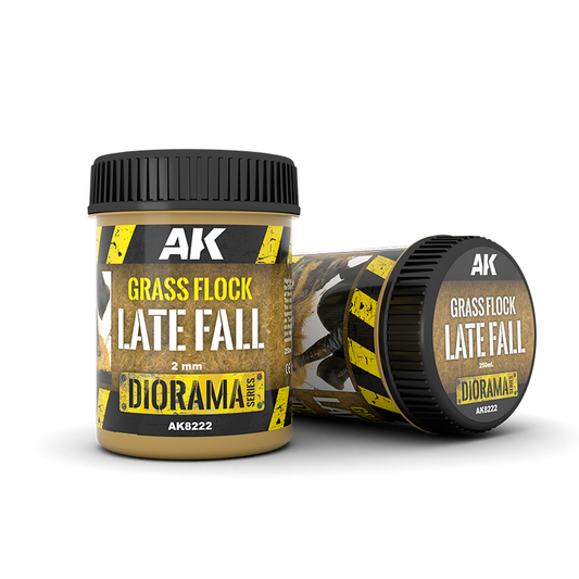 AK Interactive Grass Flock 2 mm Late Fall 250 ml AK8222 – herbe de diorama de fin d’automne