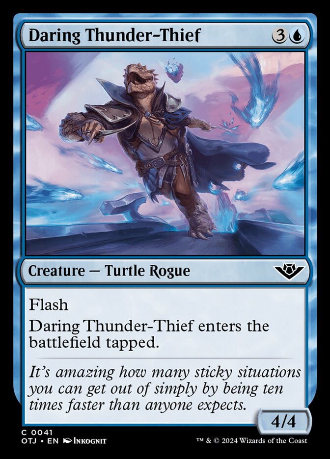 Daring Thunder-Thief (41) – Magic: The Gathering, Outlaws of Thunder Junction [Foil]