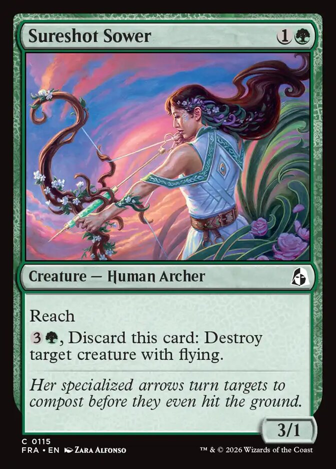 Sureshot Sower (115) – Magic: The Gathering, Reality Fracture [Foil]