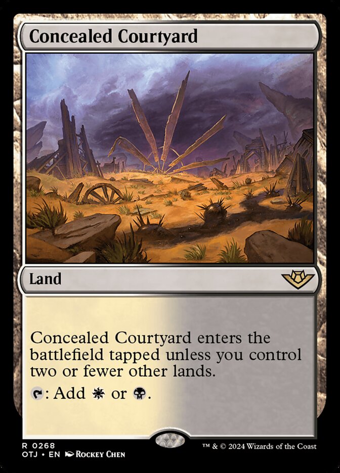 Concealed Courtyard (268) – Magic: The Gathering, Outlaws of Thunder Junction