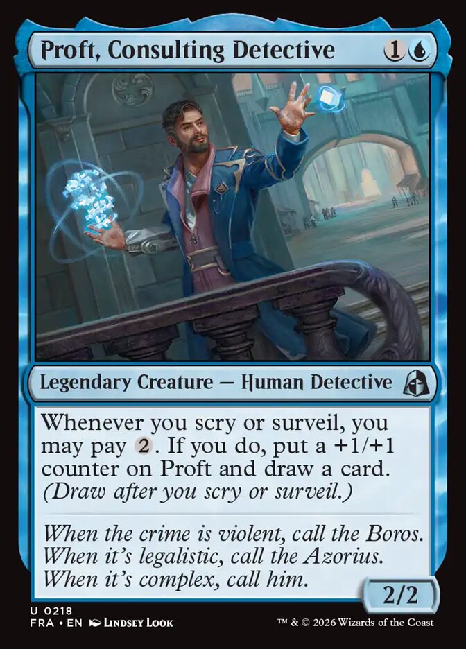 Proft, Consulting Detective (218) – Magic: The Gathering, Reality Fracture