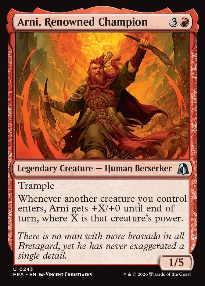 Arni, Renowned Champion (243) – Magic: The Gathering, Reality Fracture