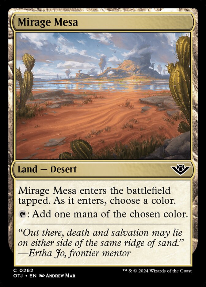 Mirage Mesa (262) – Magic: The Gathering, Outlaws of Thunder Junction