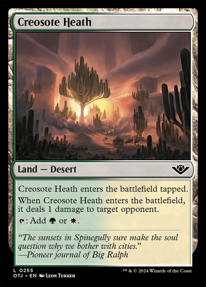 Creosote Heath (255) – Magic: The Gathering, Outlaws of Thunder Junction [Foil]