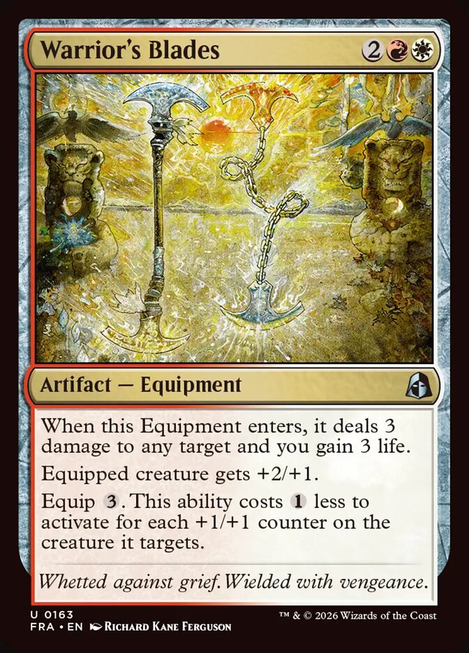 Warrior's Blades (163) – Magic: The Gathering, Reality Fracture