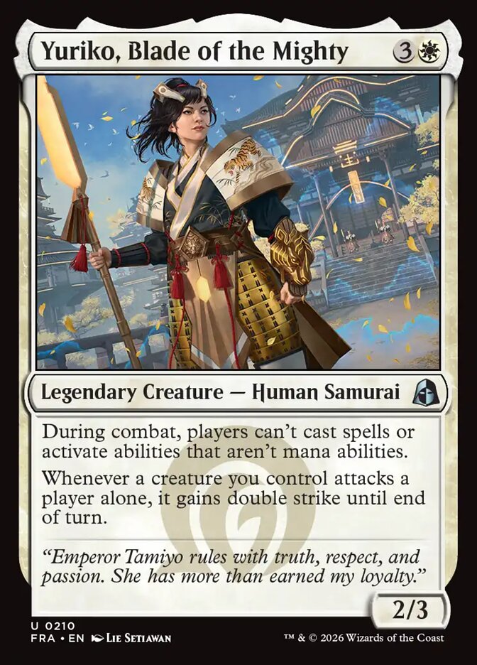 Yuriko, Blade of the Mighty (210) – Magic: The Gathering, Reality Fracture