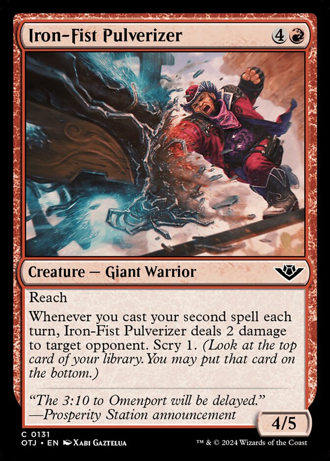 Iron-Fist Pulverizer (131) – Magic: The Gathering, Outlaws of Thunder Junction [Foil]
