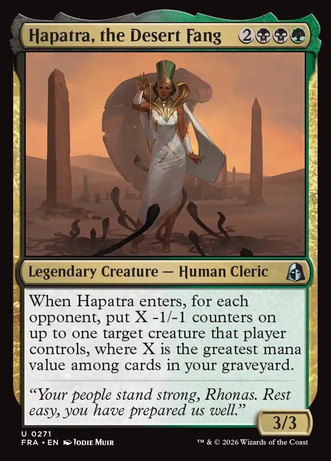 Hapatra, the Desert Fang (271) – Magic: The Gathering, Reality Fracture