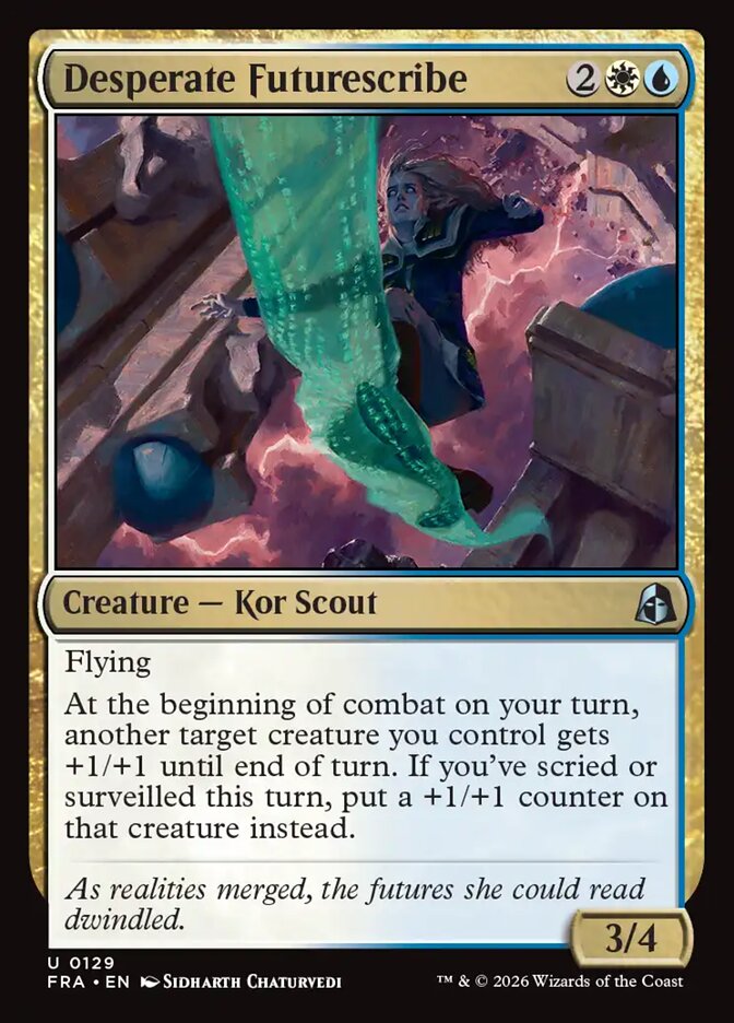 Desperate Futurescribe (129) – Magic: The Gathering, Reality Fracture
