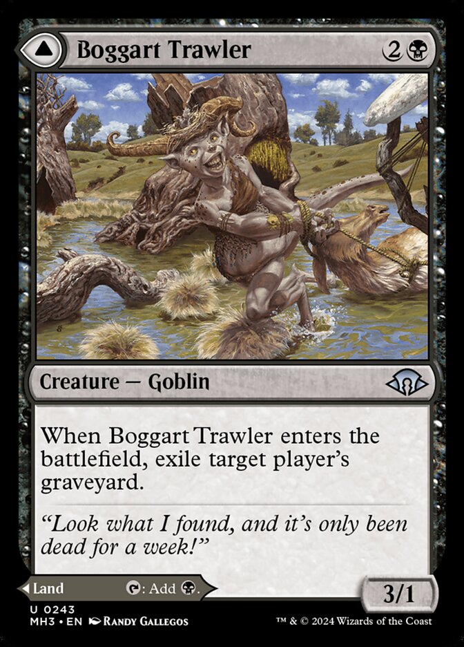 Boggart Trawler // Boggart Bog (243) – Magic: The Gathering, Modern Horizons 3 [Foil]