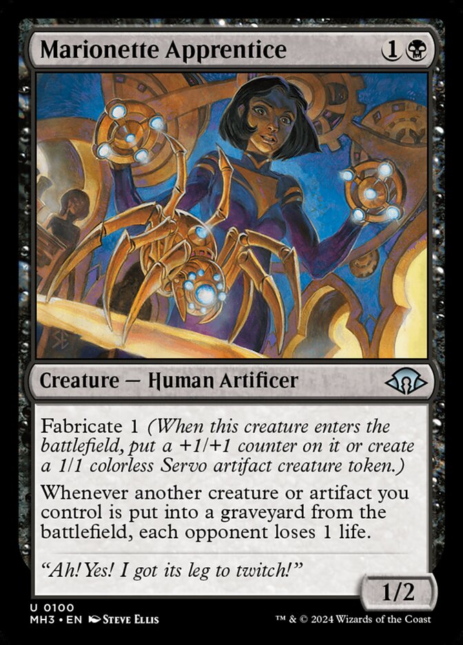 Marionette Apprentice (100) – Magic: The Gathering, Modern Horizons 3