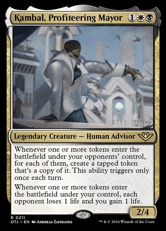 Kambal, Profiteering Mayor (211) – Magic: The Gathering, Outlaws of Thunder Junction