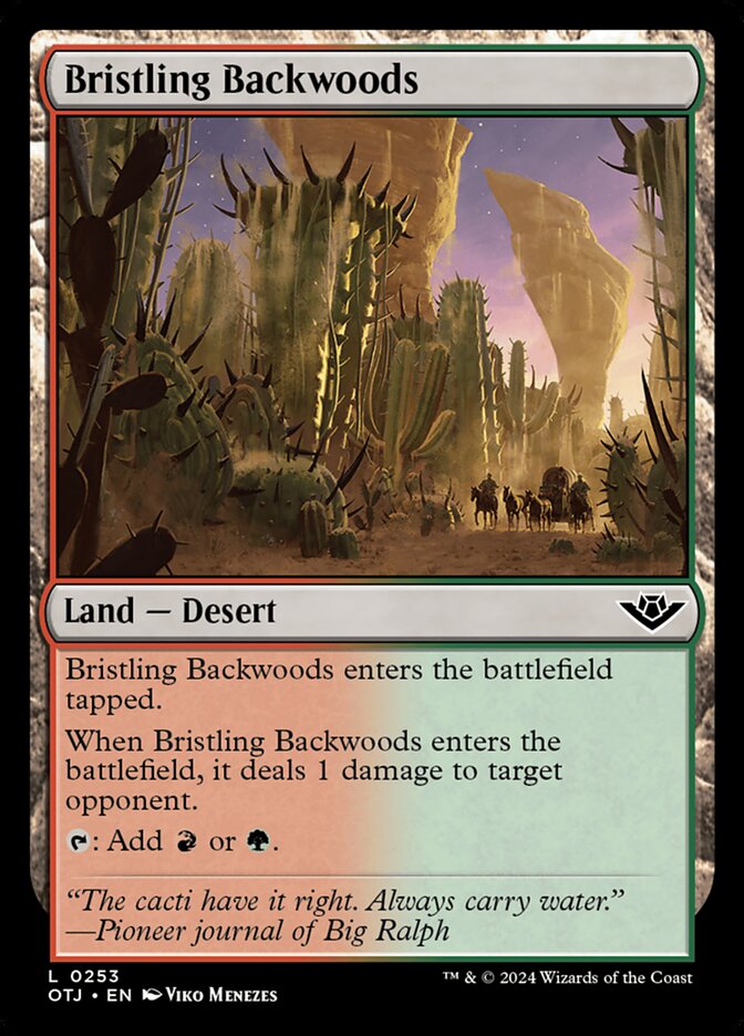 Bristling Backwoods (253) – Magic: The Gathering, Outlaws of Thunder Junction [Foil]