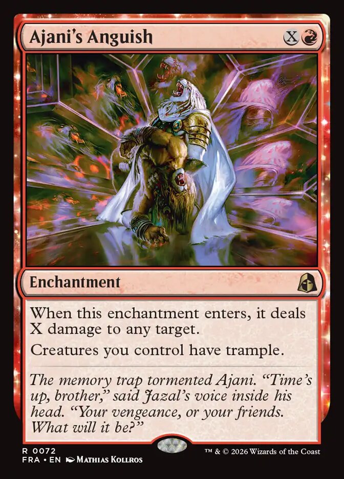 Ajani's Anguish (72) – Magic: The Gathering, Reality Fracture [Foil]
