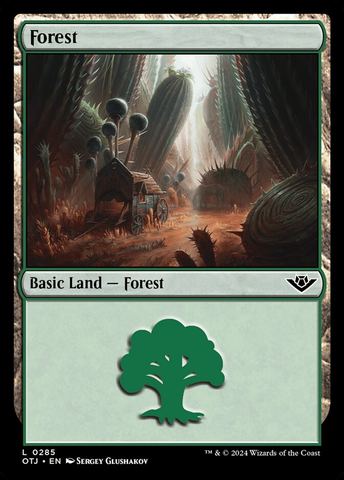 Forest (285) – Magic: The Gathering, Outlaws of Thunder Junction [Foil]