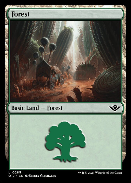 Forest (285) – Magic: The Gathering, Outlaws of Thunder Junction [Foil]