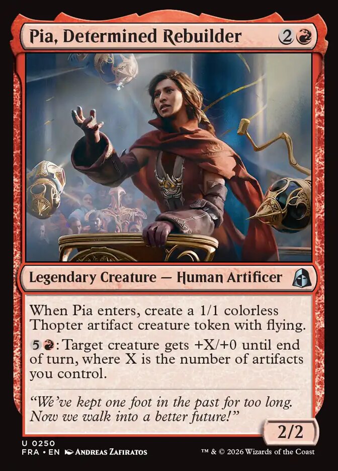 Pia, Determined Rebuilder (250) – Magic: The Gathering, Reality Fracture