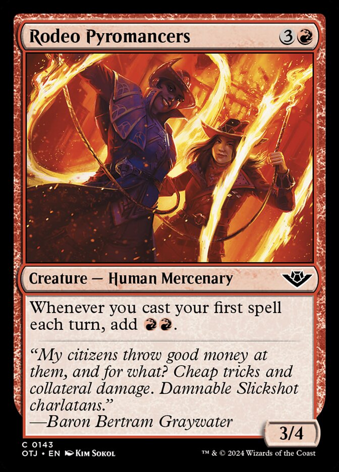 Rodeo Pyromancers (143) – Magic: The Gathering, Outlaws of Thunder Junction