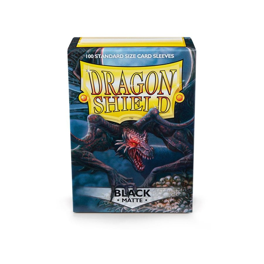 Boîte de 100 pochettes Dragon Shield Matte Black