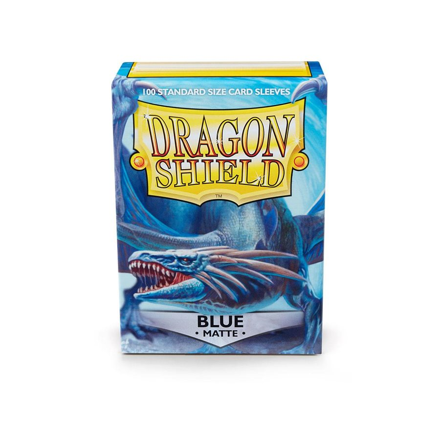 Dragon Shield Matte Bleu – boîte de 100 pochettes