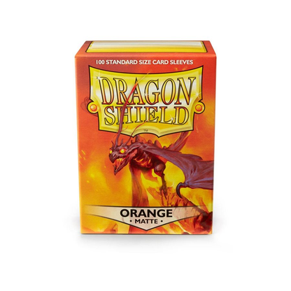 Boîte de 100 pochettes Dragon Shield Matte Orange