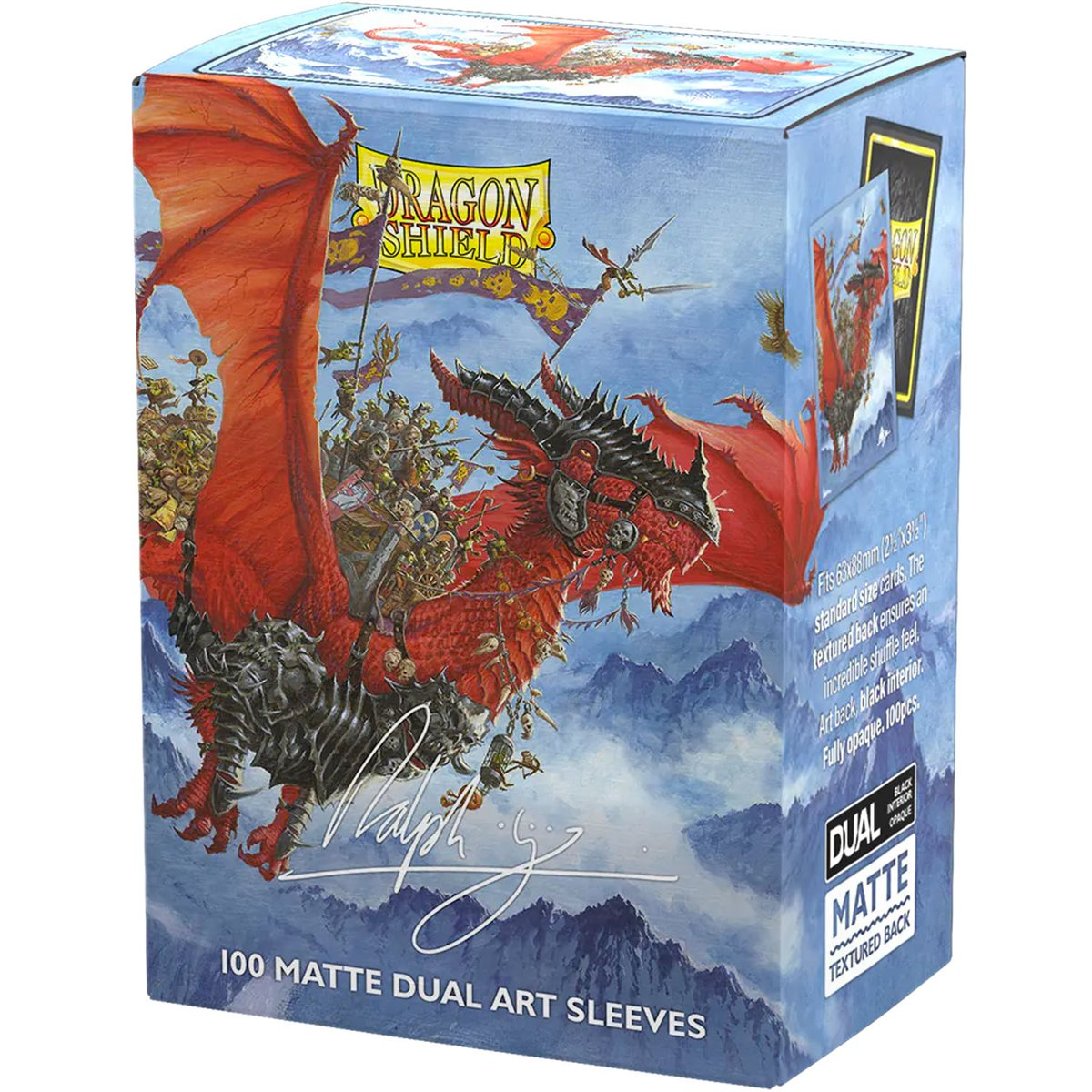 Boîte Dragon Shield The Raid – 100 pochettes Matte Dual Art par Ralph Horsley