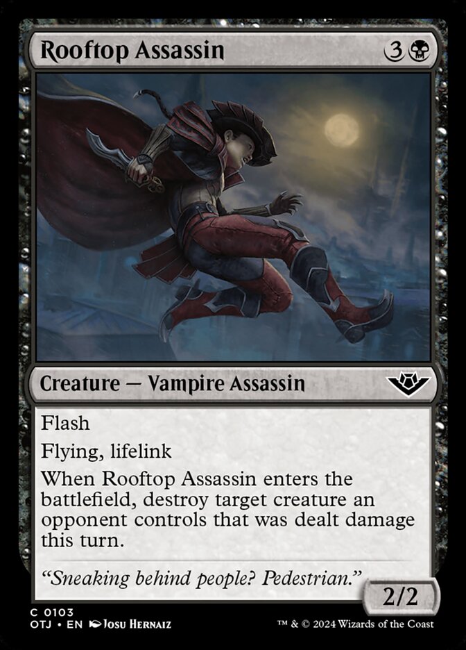 Rooftop Assassin (103) – Magic: The Gathering, Outlaws of Thunder Junction [Foil]