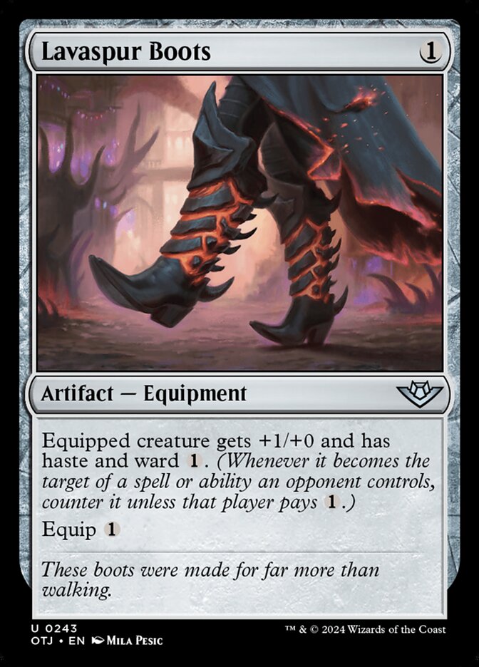 Lavaspur Boots (243) – Magic: The Gathering, Outlaws of Thunder Junction