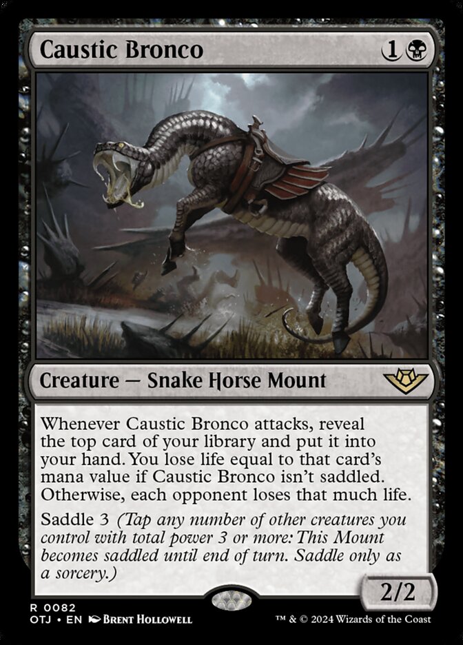 Caustic Bronco (82) – Magic: The Gathering, Outlaws of Thunder Junction [Foil]