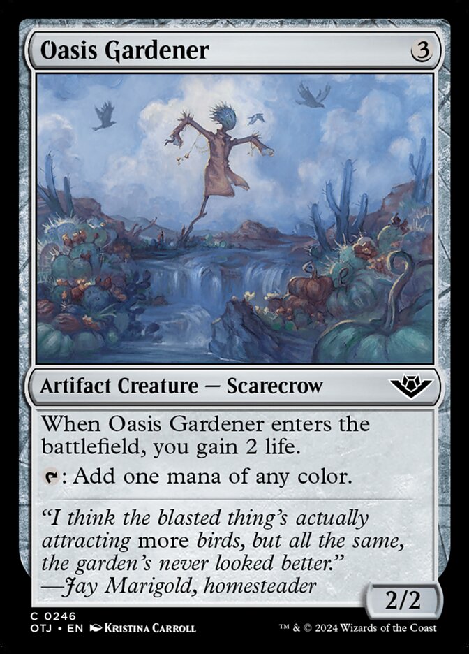 Oasis Gardener (246) – Magic: The Gathering, Outlaws of Thunder Junction