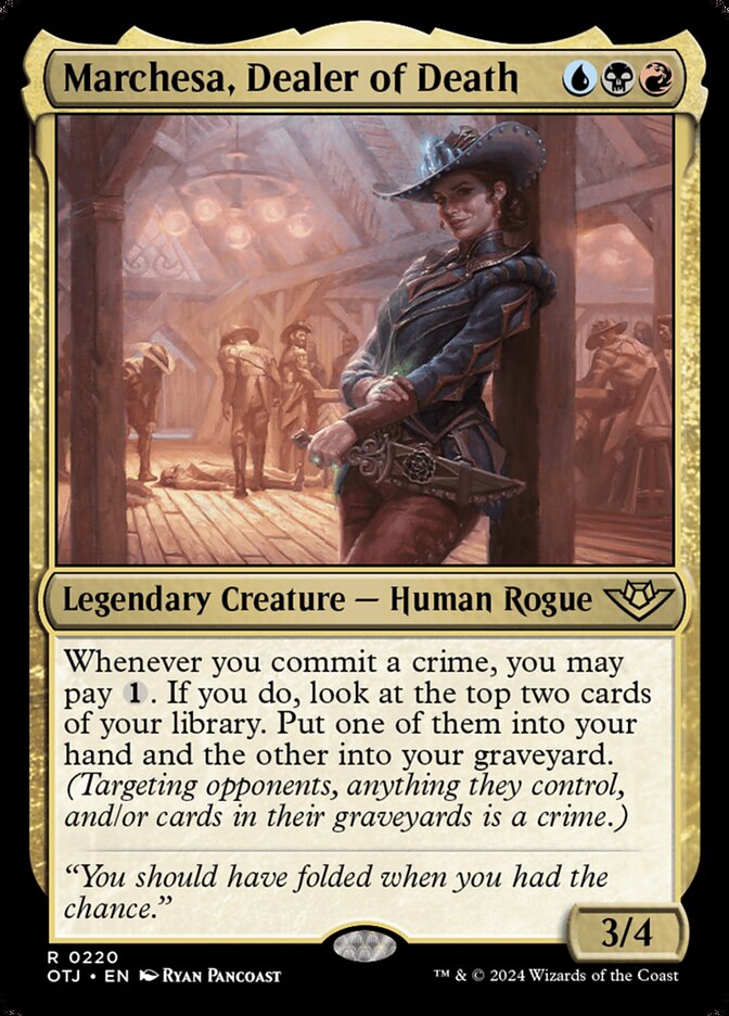 Marchesa, Dealer of Death (220) – Magic: The Gathering, Outlaws of Thunder Junction