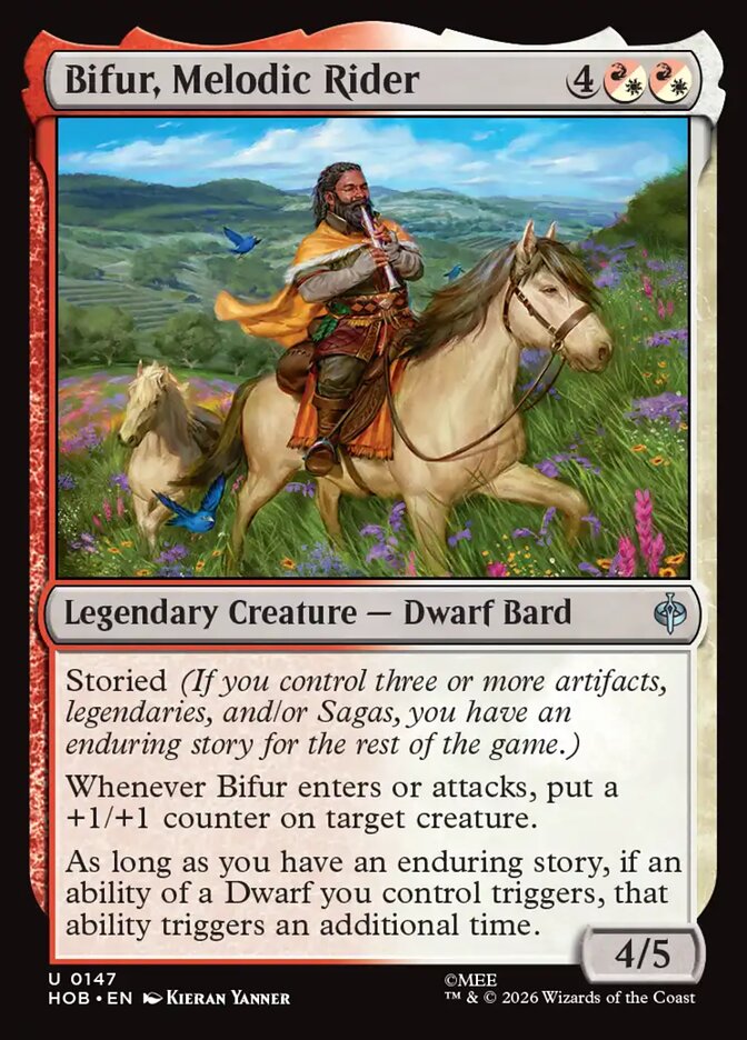 Bifur, Melodic Rider (HOB-147) – MTG [Foil]