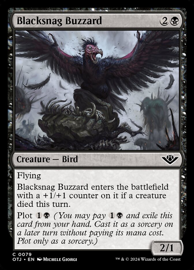 Blacksnag Buzzard (79) – Magic: The Gathering, Outlaws of Thunder Junction