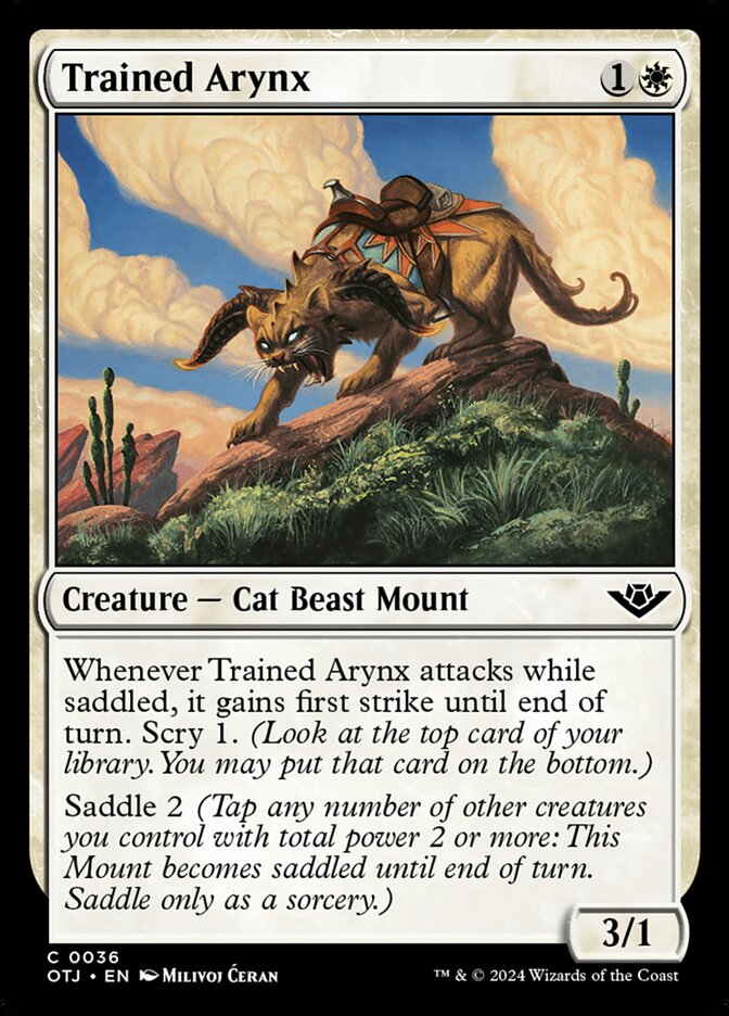 Trained Arynx (36) – Magic: The Gathering, Outlaws of Thunder Junction