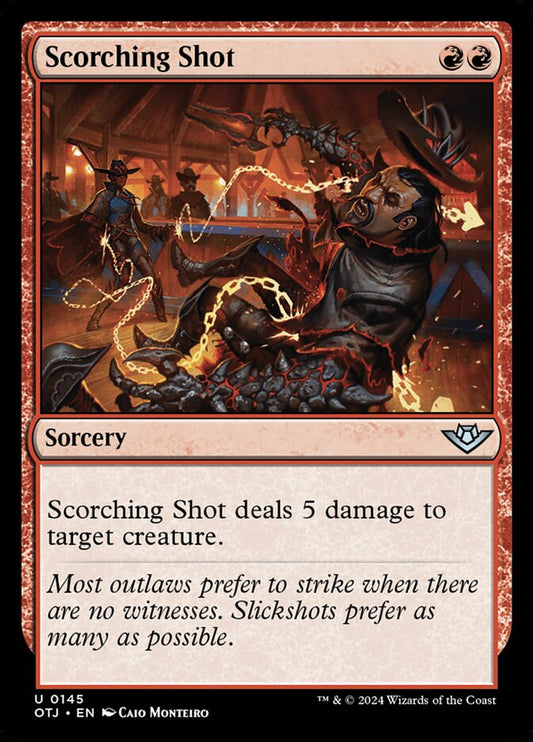 Scorching Shot (145) – Magic: The Gathering, Outlaws of Thunder Junction [Foil]