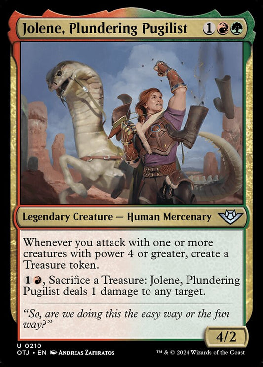 Jolene, Plundering Pugilist (210) – Magic: The Gathering, Outlaws of Thunder Junction